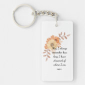 Dankbare Überlegungen Schlüsselanhänger (Vorderseite)