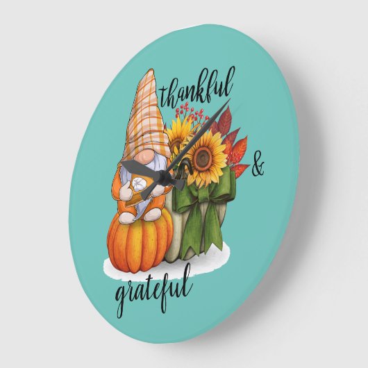 Dankbare und dankbare Acrylwanduhr Große Wanduhr (Winkel)