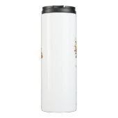 Dankbare und dankbare Bezeichnung Monogram | Thermosbecher (Rückseite)