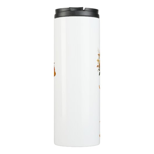 Dankbare und dankbare Bezeichnung Monogram | Thermosbecher (Rückseite)