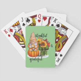 Dankbare und dankbare Spielkarten