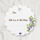 Dankbare und gesegnete Erntedank-Geschenketiketten Geschenkanhänger (Rückseite)