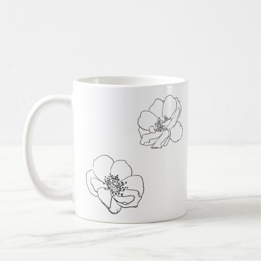 Dankbare und schöne Rose Tasse (Links)