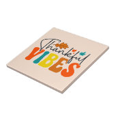 Dankbare Vibes Herbst Herbst Erntedank Fliese (Seite)