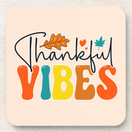 Dankbare Vibes Herbst Herbst Erntedank Getränkeuntersetzer