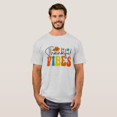 Dankbare Vibes Herbst Herbst Erntedank T-Shirt (Vorne ganz)