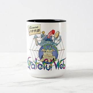 Dankbare Web-Kaffee-Tasse 2 Zweifarbige Tasse