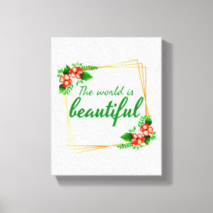 dankbare Worte für Menschen, die Träume haben Leinwanddruck