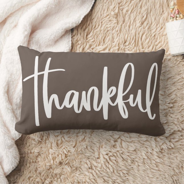 Dankbarer dankbarer Erntedank des Glücks Lendenkissen (Decke)