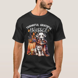 Dankbarer dankbarer gesegneter Dalmatiner Hund Her T-Shirt