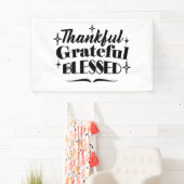 Dankbarer, dankbarer, gesegneter, funkelnder Ernte Banner (Insitu)