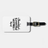 Dankbarer, dankbarer, gesegneter, funkelnder Ernte Gepäckanhänger (Vorderseite horizontal)