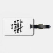 Dankbarer, dankbarer, gesegneter, funkelnder Ernte Gepäckanhänger (Rückseite horizontal)