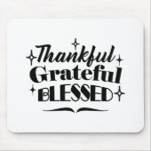 Dankbarer, dankbarer, gesegneter, funkelnder Ernte Mousepad (Vorne)