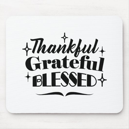 Dankbarer, dankbarer, gesegneter, funkelnder Ernte Mousepad (Vorne)