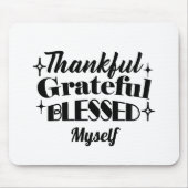 Dankbarer, dankbarer, gesegneter, funkelnder Ernte Mousepad (Vorne)