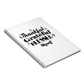 Dankbarer, dankbarer, gesegneter, funkelnder Ernte Notizblock (Rechte Seite)