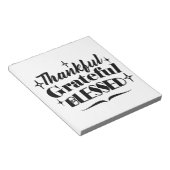 Dankbarer, dankbarer, gesegneter, funkelnder Ernte Notizblock (angewinkelt)