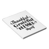 Dankbarer, dankbarer, gesegneter, funkelnder Ernte Notizblock (angewinkelt)