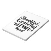 Dankbarer, dankbarer, gesegneter, funkelnder Ernte Notizblock (Rotiert)