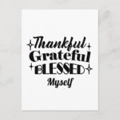 Dankbarer, dankbarer, gesegneter, funkelnder Ernte Postkarte (Vorderseite)