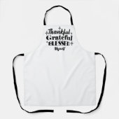 Dankbarer, dankbarer, gesegneter, funkelnder Ernte Schürze (Vorderseite)