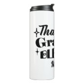 Dankbarer, dankbarer, gesegneter, funkelnder Ernte Thermosbecher (Nach links gedreht)