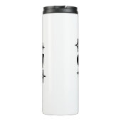 Dankbarer, dankbarer, gesegneter, funkelnder Ernte Thermosbecher (Rückseite)