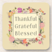 Dankbarer dankbarer gesegneter Untersetzer des (Vorderseite)