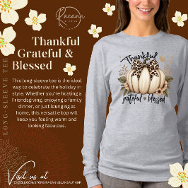 Dankbarer, dankbarer und gesegneter Langschläfer-T T-Shirt