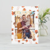 Dankbarer ERNTEDANK Anpassbares Foto Feiertagskarte (Stehend Vorderseite)