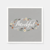 Dankbarer Erntedank Cocktail Napkins Serviette (Vorderseite)