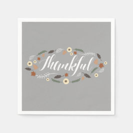 Dankbarer Erntedank Cocktail Napkins Serviette