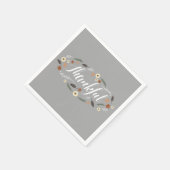 Dankbarer Erntedank Cocktail Napkins Serviette (Ecke)