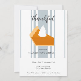 Dankbarer Erntedank-Dinner Einladung