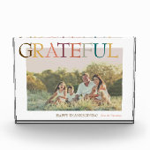 Dankbarer Erntedank Minimalistisch Holiday Foto (Vorderseite)