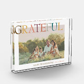 Dankbarer Erntedank Minimalistisch Holiday Foto (Links)