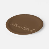 Dankbarer Erntedank Pappteller (Schrägansicht)