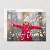 dankbarer Erntedank Postkarte (Vorne/Hinten)