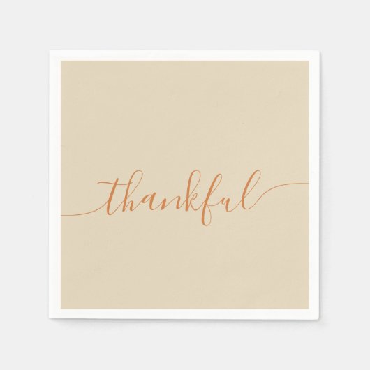 Dankbarer Erntedank Serviette (Vorderseite)