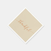 Dankbarer Erntedank Serviette (Ecke)