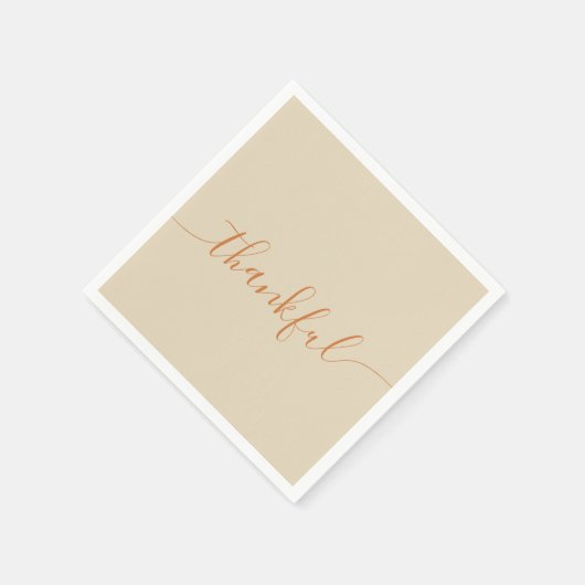 Dankbarer Erntedank Serviette (Ecke)