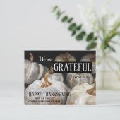 Dankbarer Fall Business Erntedank Postkarte (Stehend Vorderseite)