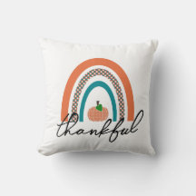 Dankbarer Fall Regenbogen Kissen