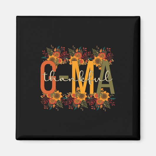 Dankbarer G-Ma Großmutter-Erntedank G-Ma Grandm Magnet (Vorne)