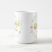Dankbarer Gesegneter Becher – Positive Inspiration Kaffeetasse (Mittel)