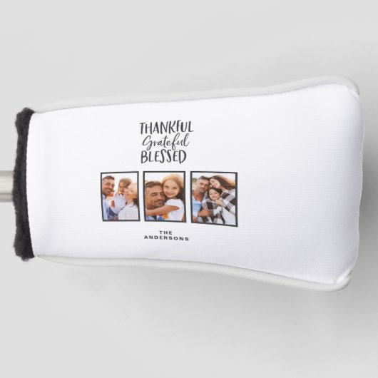 Dankbarer, gesegneter Foto Erntedank Golf Headcover (Vorderseite)