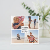 Dankbarer, gesegneter Foto Erntedank Save The Date (Stehend Vorderseite)