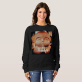 Dankbarer Glücklicher Buddha Frauen Sweatshirt (Vorne ganz)