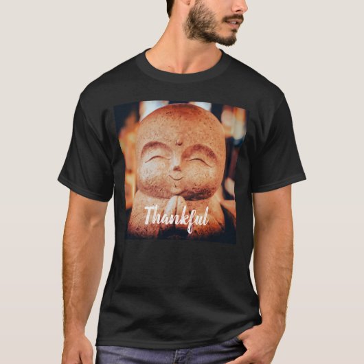 Dankbarer Glücklicher Buddha T-Shirt (Vorderseite)